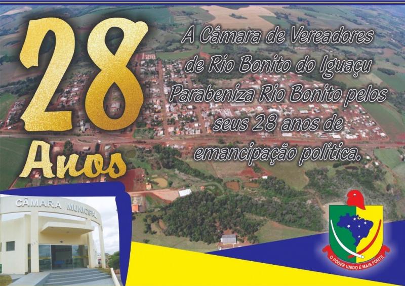 PARABÉNS RIO BONITO DO IGUAÇU